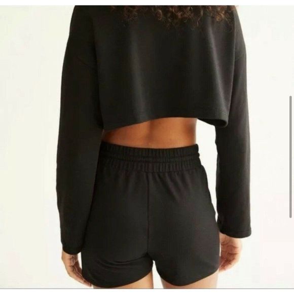 Free People Movement Athleisure 2 Piece Crop Sweatshirt‎ + Shorts Set - Picture 2 of 7